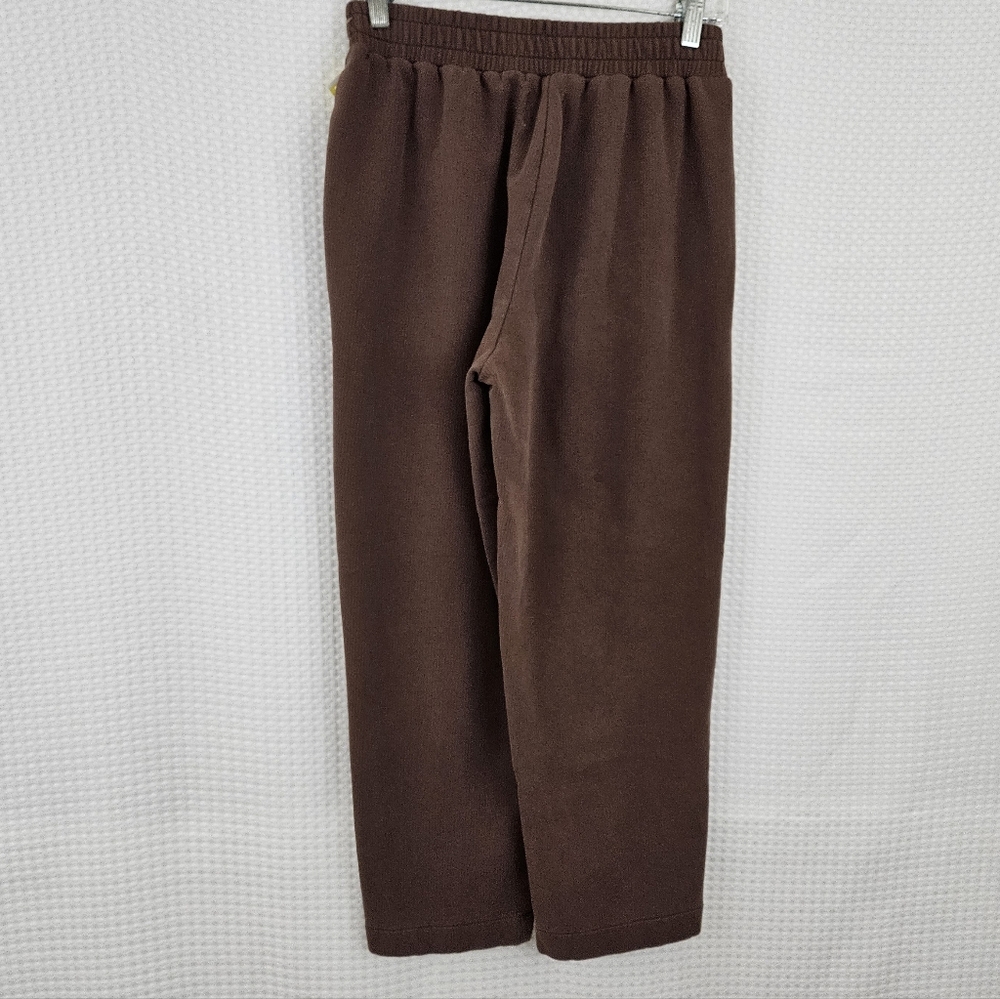 Madewell Sweats Sweatpants Brown Straight Leg Pants Comfy Small Lounge - Picture 6 of 11